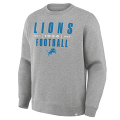 Fanatics Detroit Lions Powerful Throw Legacy Pullover Sweatshirt Heather Gray