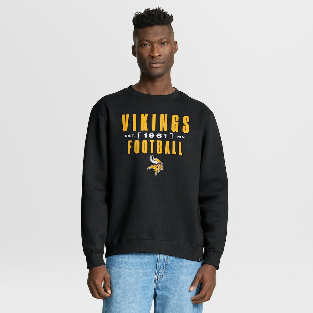 Fanatics Minnesota Vikings Powerful Throw Legacy Pullover Sweatshirt Black