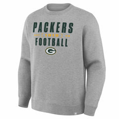 Fanatics Green Bay Packers Powerful Throw Legacy Pullover Sweatshirt Heather Gray