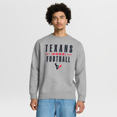 Fanatics Houston Texans Powerful Throw Legacy Pullover Sweatshirt Heather Gray