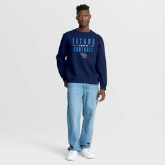 Fanatics Tennessee Titans Powerful Throw Legacy Pullover Sweatshirt Navy