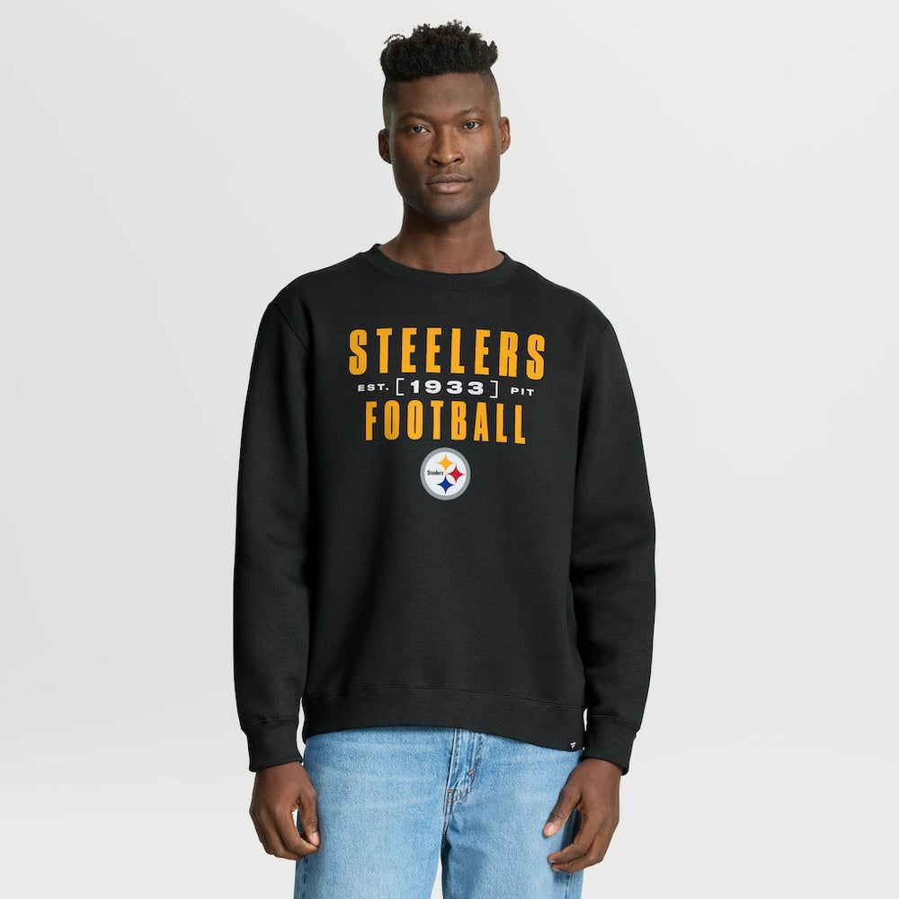 Fanatics Pittsburgh Steelers Powerful Throw Legacy Pullover Sweatshirt Black