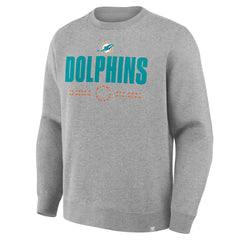 Fanatics Miami Dolphins Direct Handoff Legacy Pullover Sweatshirt Heather Gray