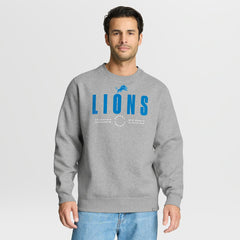 Fanatics Detroit Lions Direct Handoff Legacy Pullover Sweatshirt Heather Gray