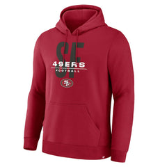 Fanatics San Francisco 49ers Right Tackle Legacy Pullover Hoodie - Scarlet