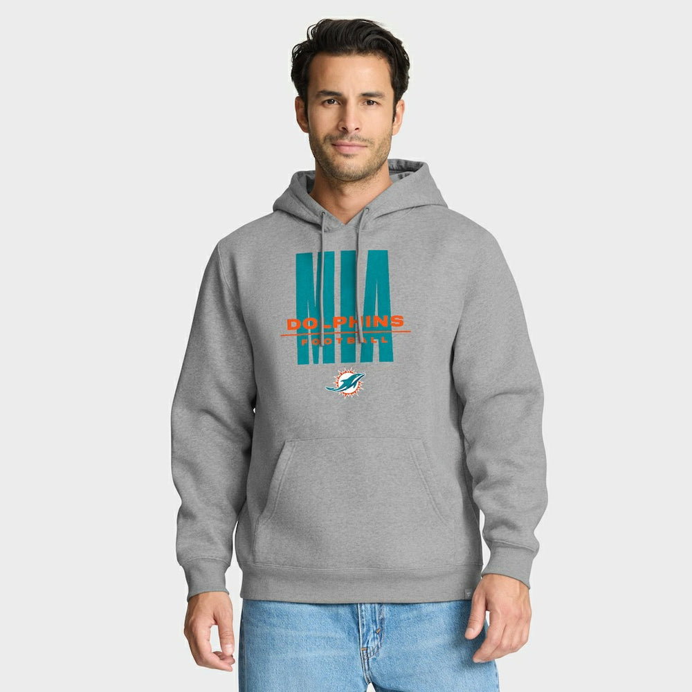Fanatics Miami Dolphins Right Tackle Legacy Pullover Hoodie - Heather Gray