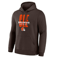 Fanatics Cleveland Browns Right Tackle Legacy Pullover Hoodie - Brown