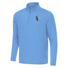 Chicago White Sox Antigua Intent Quarter-Zip Top - Powder Blue - MLB on Sale