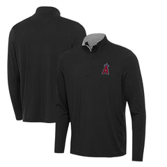 Los Angeles Angels Antigua Content Quarter-Zip Top - Black - MLB Lifestyle