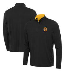 San Diego Padres Antigua Content Quarter-Zip Top - Black - MLB Discount