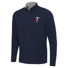 Minnesota Twins Antigua Content Quarter-Zip Top - Navy - MLB Discount