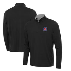 Chicago Cubs Antigua Content Quarter-Zip Top - Black - MLB on Sale