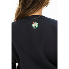Boston Celtics Terez Women's Gemstone Logo Pullover Sweatshirt Black