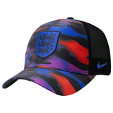 England National Team Unisex Rise Printed Trucker Adjustable Hat Black - Nike
