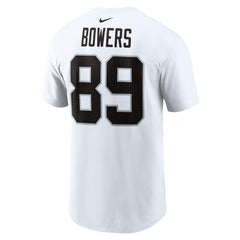 Nike Brock Bowers Las Vegas Raiders Name & Number T-Shirt White