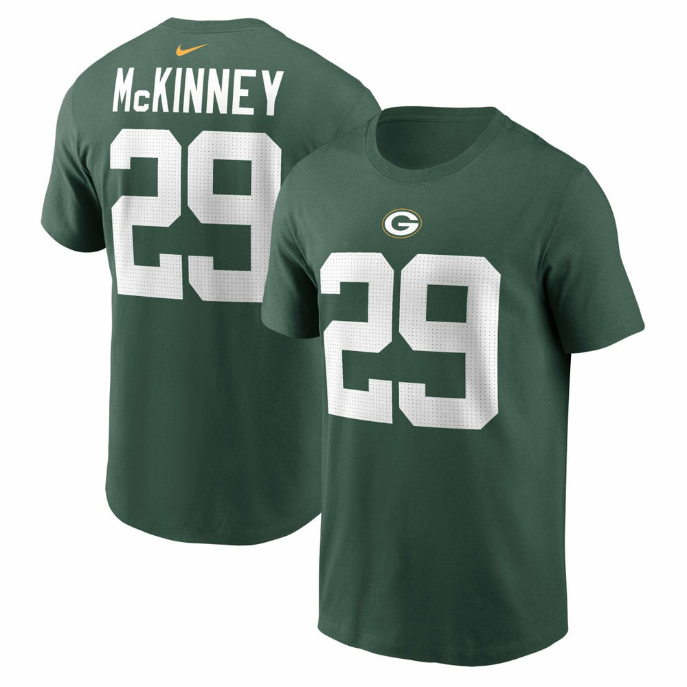 Nike Xavier McKinney Green Bay Packers Name & Number T-Shirt Green