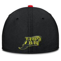 Tampa Bay Rays Nike Neon 90s Rise SwooshFlex Hat - Crimson/Black - Nike on Sale