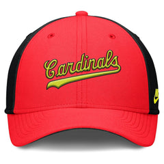St. Louis Cardinals Nike Neon 90s Rise SwooshFlex Hat - Crimson/Black - Nike Lifestyle