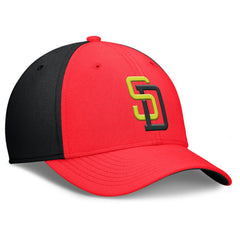 San Diego Padres Nike Neon 90s Rise SwooshFlex Hat - Crimson/Black - Nike on Sale