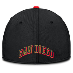 San Diego Padres Nike Neon 90s Rise SwooshFlex Hat - Crimson/Black - Nike on Sale
