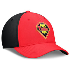 Philadelphia Phillies Nike Neon 90s Rise SwooshFlex Hat - Crimson/Black - Nike Lifestyle