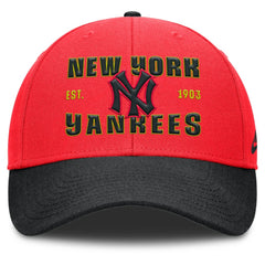 New York Yankees Nike Neon 90s Rise Adjustable Hat - Crimson/Black - Nike Online