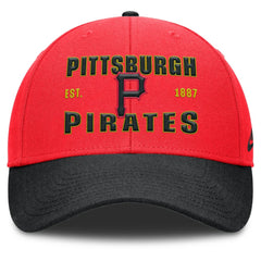 Pittsburgh Pirates Nike Neon 90s Rise Adjustable Hat - Crimson/Black - Nike Online