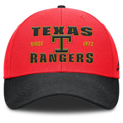 Texas Rangers Nike Neon 90s Rise Adjustable Hat - Crimson/Black - Nike Online