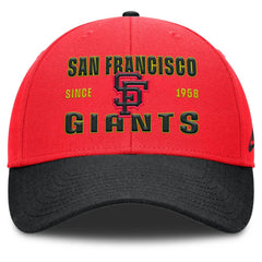 San Francisco Giants Nike Neon 90s Rise Adjustable Hat - Crimson/Black - Nike Online