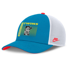 Minnesota Twins Nike Neon 90s Rise Structured Performance Adjustable Trucker Hat - Teal - Nike Lifestyle