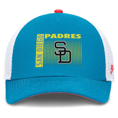 San Diego Padres Nike Neon 90s Rise Structured Performance Adjustable Trucker Hat - Teal - Nike Discount