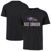 47 brand Baltimore Ravens '47 Rise and Conquer Franklin T-Shirt Black