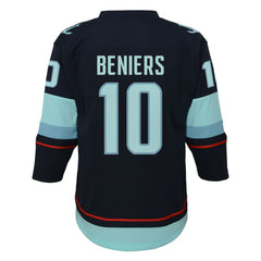 Matty Beniers Seattle Kraken Youth Alternate Replica Player Jersey - Navy - NHL 202439434