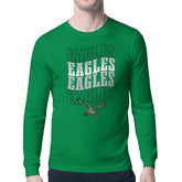 Philadelphia Eagles Starter Retro Team Logo Long Sleeve T-Shirt Kelly Green