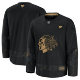 Chicago Blackhawks Fanatics 2024 Military Appreciation Practice Jersey - Black - NHL 202439738