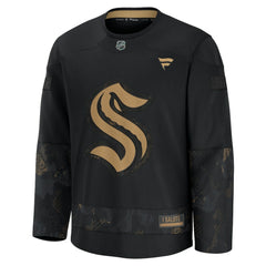 Seattle Kraken Fanatics 2024 Military Appreciation Practice Jersey - Black - NHL 202439742