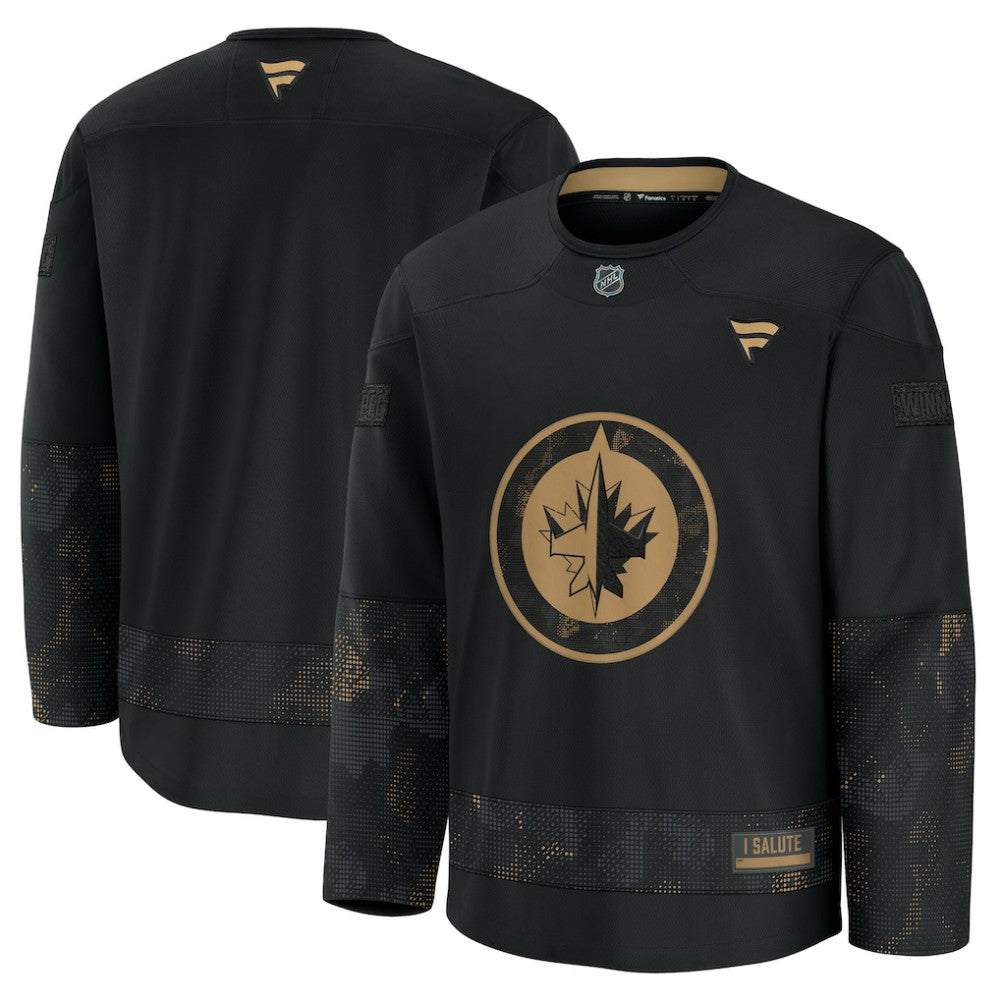Winnipeg Jets Fanatics 2024 Military Appreciation Practice Jersey - Black - NHL 202439753