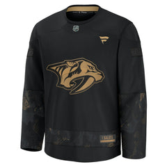 Nashville Predators Fanatics 2024 Military Appreciation Practice Jersey - Black - NHL 202439765