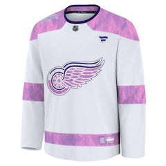 Detroit Red Wings Fanatics 2024 Hockey Fights Cancer Practice Jersey - White - NHL 202439770