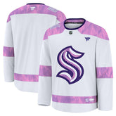Seattle Kraken Fanatics 2024 Hockey Fights Cancer Practice Jersey - White - NHL 202439774