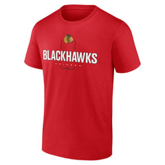 Chicago Blackhawks Personalized Name & Number Midfielder T-Shirt - Red - NHL 202441154