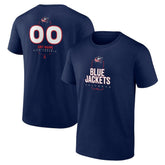 Columbus Blue Jackets Personalized Name & Number Midfielder T-Shirt - Navy - NHL 202441164