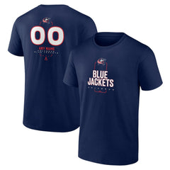 Columbus Blue Jackets Personalized Name & Number Midfielder T-Shirt - Navy - NHL 202441164