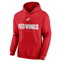 Detroit Red Wings Personalized Name & Number Midfielder Pullover Hoodie - Red - NHL 202441168