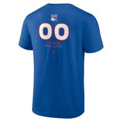 New York Rangers Personalized Name & Number Midfielder T-Shirt - Blue - NHL 202441203