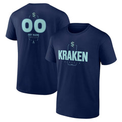 Seattle Kraken Personalized Name & Number Midfielder T-Shirt - Deep Sea Blue - NHL 202441213