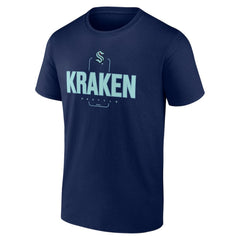 Seattle Kraken Personalized Name & Number Midfielder T-Shirt - Deep Sea Blue - NHL 202441213