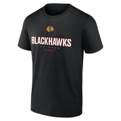 Chicago Blackhawks Personalized Name & Number Midfielder T-Shirt - Black - NHL 202441347