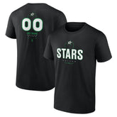 Dallas Stars Personalized Name & Number Midfielder T-Shirt - Black - NHL 202441352