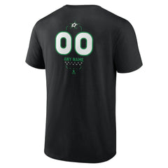 Dallas Stars Personalized Name & Number Midfielder T-Shirt - Black - NHL 202441352
